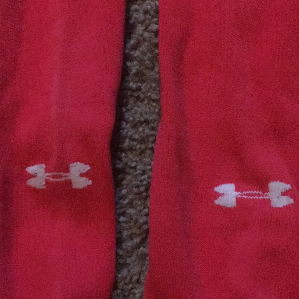 Two pair red adult Under Armour unisex softball/baseball socks. Sz Large - Picture 8 of 9